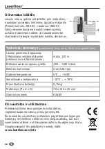 Предварительный просмотр 58 страницы LaserLiner SensoLite 120 Operating Instructions Manual