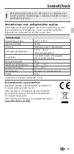 Предварительный просмотр 13 страницы LaserLiner SocketCheck Manual