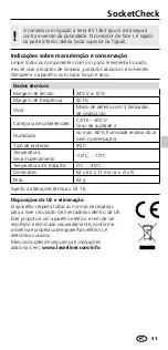 Предварительный просмотр 31 страницы LaserLiner SocketCheck Manual