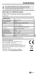 Предварительный просмотр 37 страницы LaserLiner SocketCheck Manual