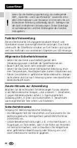 Preview for 2 page of LaserLiner StarSensor 50 Operating Instructions Manual