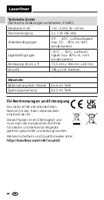 Preview for 6 page of LaserLiner StarSensor 50 Operating Instructions Manual