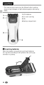 Preview for 8 page of LaserLiner StarSensor 50 Operating Instructions Manual