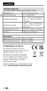 Preview for 16 page of LaserLiner StarSensor 50 Operating Instructions Manual