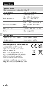 Preview for 46 page of LaserLiner StarSensor 50 Operating Instructions Manual