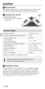 Preview for 36 page of LaserLiner SuperSquare-Laser 4 Quick Start Manual