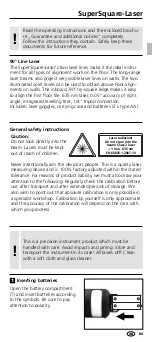 Preview for 5 page of LaserLiner SuperSquare-Laser Manual