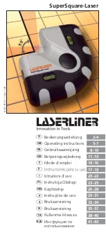 LaserLiner SuperSquare Operating Instructions Manual preview