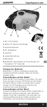 Предварительный просмотр 3 страницы LaserLiner SuperSquare Operating Instructions Manual