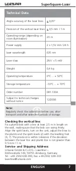 Предварительный просмотр 7 страницы LaserLiner SuperSquare Operating Instructions Manual