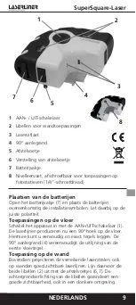 Предварительный просмотр 9 страницы LaserLiner SuperSquare Operating Instructions Manual