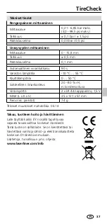 Preview for 37 page of LaserLiner TireCheck Manual