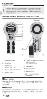 Preview for 6 page of LaserLiner TwinFinder Operating Instructions Manual