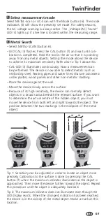 Preview for 7 page of LaserLiner TwinFinder Operating Instructions Manual