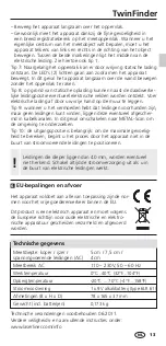 Preview for 13 page of LaserLiner TwinFinder Operating Instructions Manual