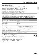 Preview for 7 page of LaserLiner VarioStand L 120 cm Operating Instructions Manual