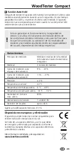 Preview for 25 page of LaserLiner WoodTester Compact Manual