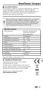 Preview for 69 page of LaserLiner WoodTester Compact Manual