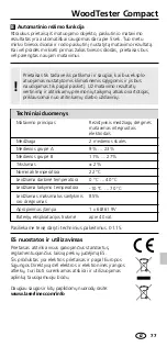 Preview for 77 page of LaserLiner WoodTester Compact Manual