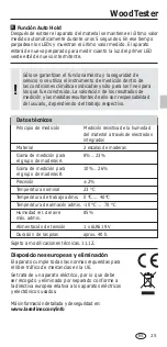 Preview for 25 page of LaserLiner WoodTester Manual