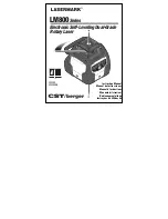 Preview for 1 page of Lasermark LM800 Instruction Manual