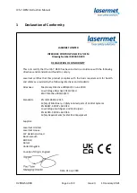 Предварительный просмотр 3 страницы Lasermet 02058-00-000 Instruction Manual