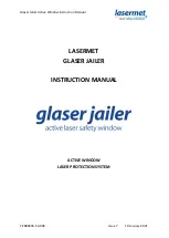 Lasermet GLASER JAILER Instruction Manual preview