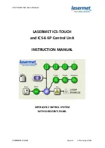 Lasermet ICS-TOUCH Instruction Manual предпросмотр