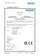 Preview for 3 page of Lasermet ULTRA LEDS-ULT-470 Instruction Manual