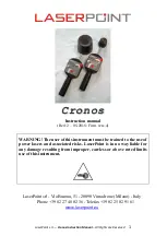 Предварительный просмотр 1 страницы LaserPoint Cronos Series Instruction Manual