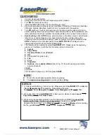 Preview for 4 page of LaserPro Mercury II User Manual