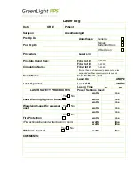 Preview for 67 page of Laserscope GreenLight HPS Operator'S Manual