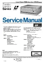 LaserVision VP415 Service Manual preview