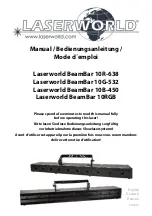 Preview for 1 page of Laserworld BeamBar 10R-638 Manual