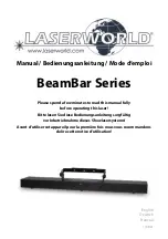 Laserworld BeamBar Series Manual preview