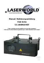 Preview for 1 page of Laserworld Club Series Manual