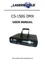 Laserworld CS-150G DMX User Manual предпросмотр