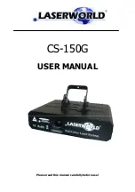 Laserworld CS-150G User Manual preview