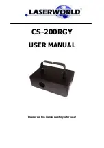 Laserworld CS-200RGY User Manual preview