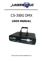 Preview for 1 page of Laserworld CS-300G DMX User Manual