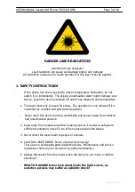 Preview for 3 page of Laserworld CS-300G DMX User Manual