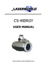 Preview for 1 page of Laserworld CS-400RGY User Manual