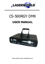 Laserworld CS-500 RGY User Manual preview