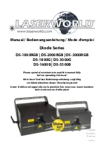 Preview for 1 page of Laserworld Diode DS-1600B Manual