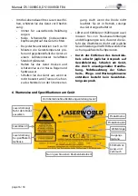 Предварительный просмотр 16 страницы Laserworld Diode Series Manual