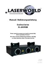 Предварительный просмотр 1 страницы Laserworld Ecoline EL-200RGB Manual