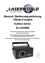 Preview for 1 page of Laserworld Ecoline Series Manual