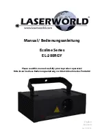 Preview for 1 page of Laserworld Ecoline SeriesEL-200RGY Manual