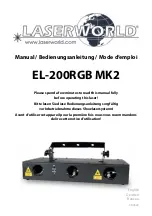 Preview for 1 page of Laserworld EL-200RGB MK2 Manual