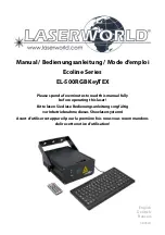 Предварительный просмотр 1 страницы Laserworld EL-500RGB KeyTEX Manual